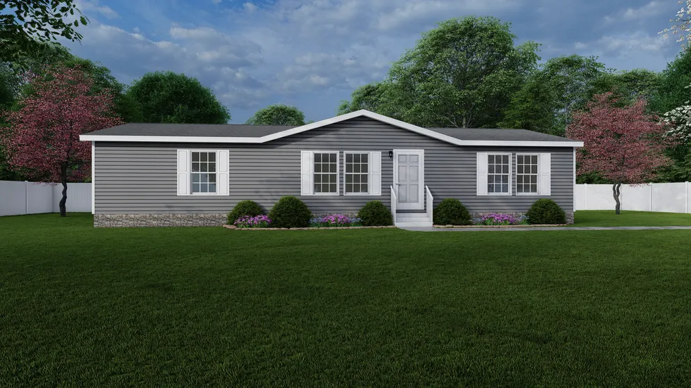 The CAROLINIAN M5000 HUD Interior. This Manufactured Mobile Home features 3 bedrooms and 2 baths.