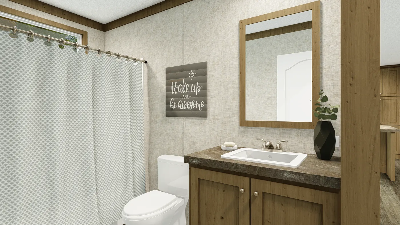 The GRAND LIVING 56 Interior. This Manufactured Mobile Home features 3 bedrooms and 2 baths.