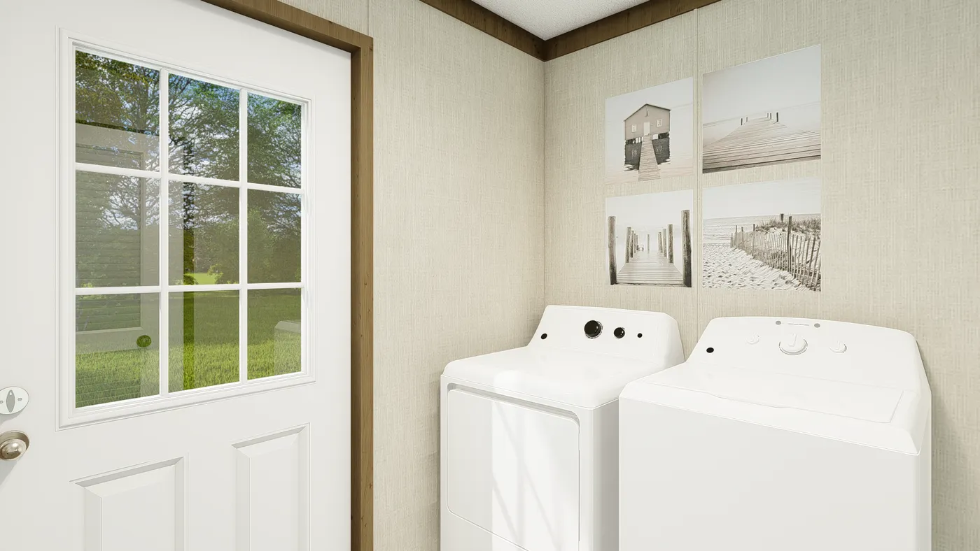 The GRAND LIVING 56 Interior. This Manufactured Mobile Home features 3 bedrooms and 2 baths.