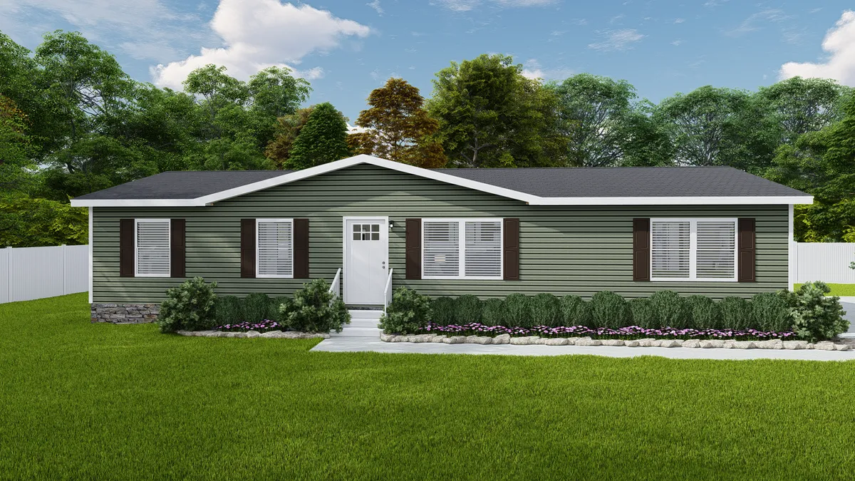 The GRAND LIVING 56 Interior. This Manufactured Mobile Home features 3 bedrooms and 2 baths.