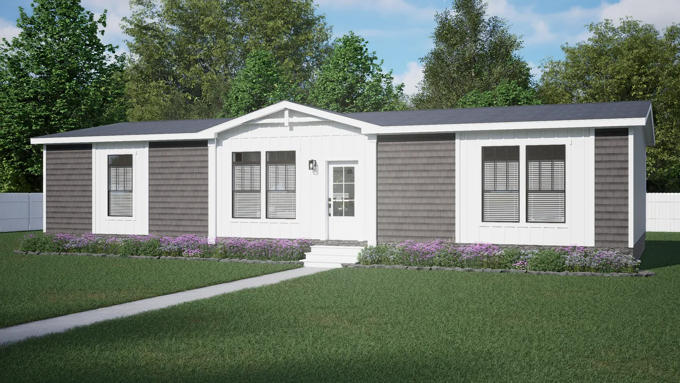 The SAVOR Exterior. This Manufactured Mobile Home features 3 bedrooms and 2 baths.