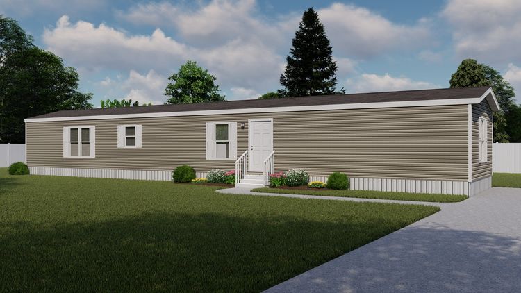 The ANNIVERSARY CHOICE Exterior. This Manufactured Mobile Home features 3 bedrooms and 2 baths.