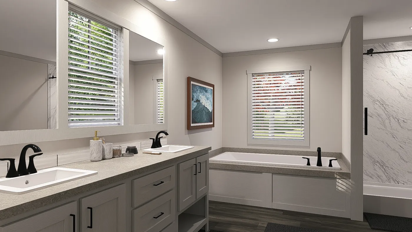 The FARM 3 FLEX DEN ELITE Exterior. This Manufactured Mobile Home features 3 bedrooms and 2 baths.