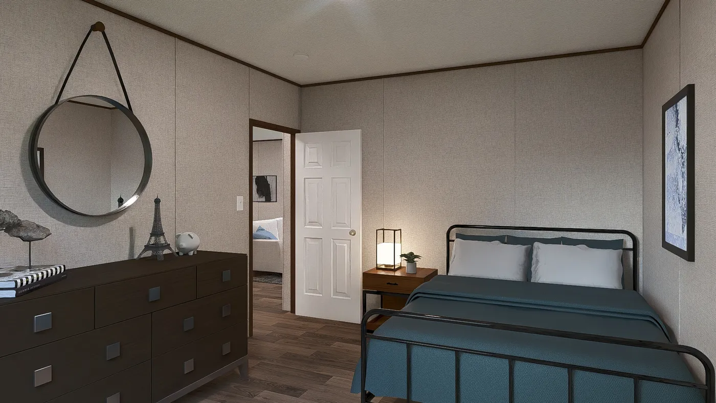 The SYCAMORE Exterior. This Manufactured Mobile Home features 4 bedrooms and 2 baths.