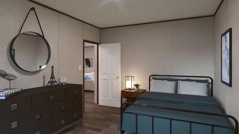 The SYCAMORE Exterior. This Manufactured Mobile Home features 4 bedrooms and 2 baths.