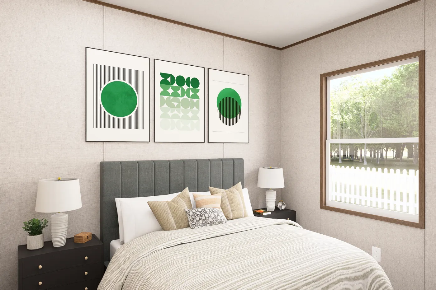 The HICKORY Exterior. This Manufactured Mobile Home features 3 bedrooms and 2 baths.