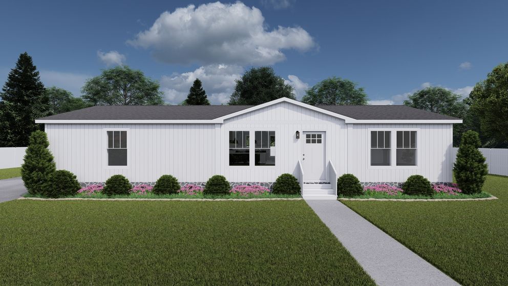 The LIMELIGHT Exterior. This Manufactured Mobile Home features 3 bedrooms and 2 baths.