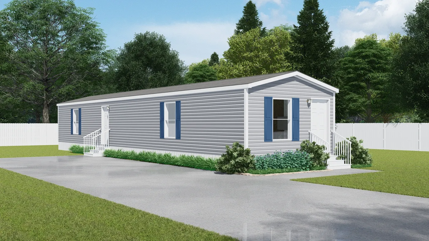 The PERIDOT 66 Exterior. This Manufactured Mobile Home features 3 bedrooms and 2 baths.
