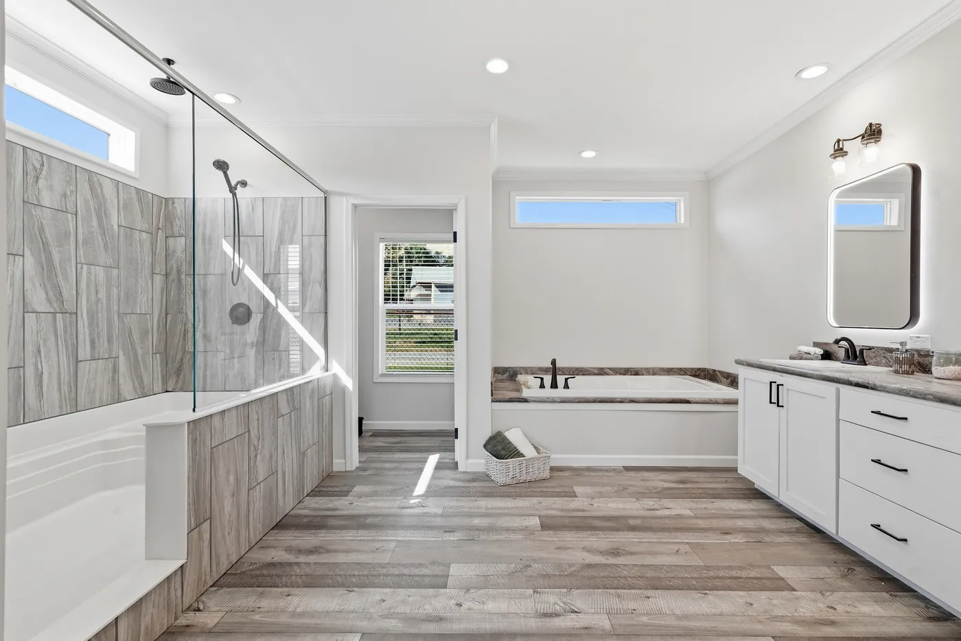 The SUPER 68 ELITE Exterior. This Manufactured Mobile Home features 3 bedrooms and 2 baths.