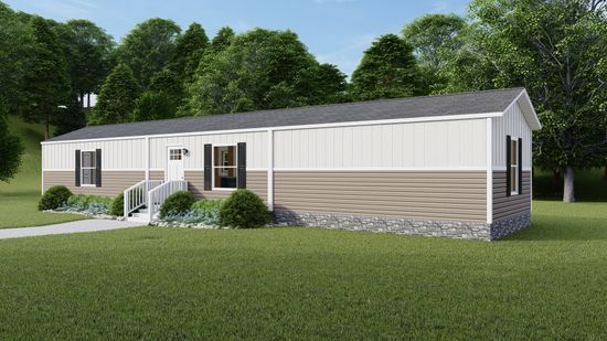 The TUSCANY Exterior. This Manufactured Mobile Home features 2 bedrooms and 2 baths.