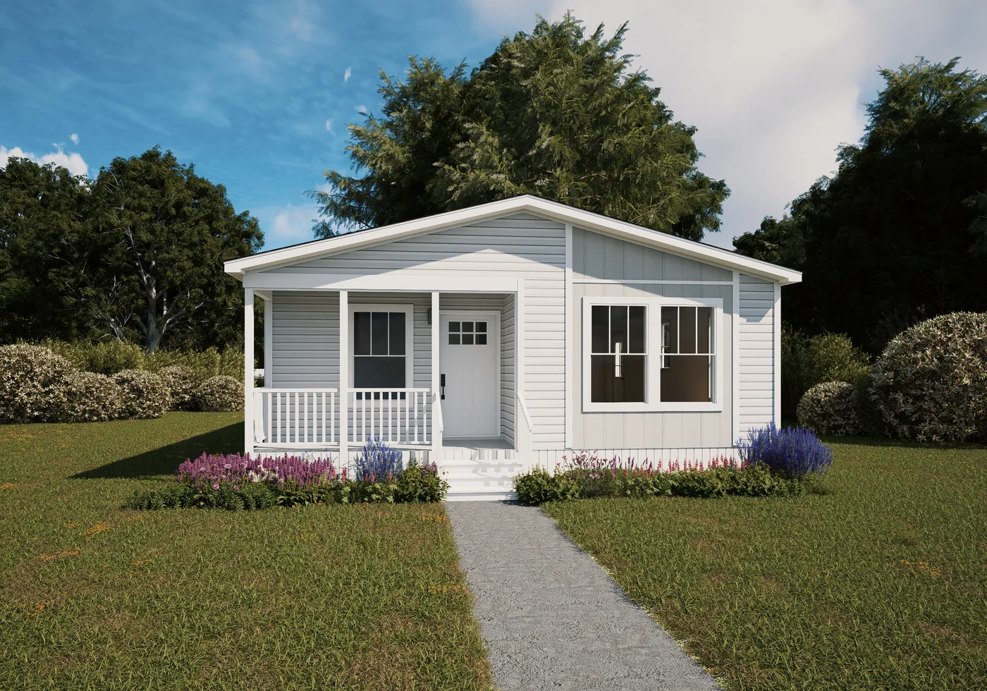 The CHORD Exterior. This Manufactured Mobile Home features 3 bedrooms and 2 baths.
