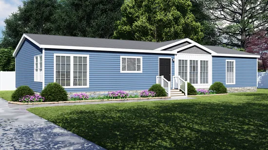 The 1714 HERITAGE Exterior. This Manufactured Mobile Home features 3 bedrooms and 2 baths.