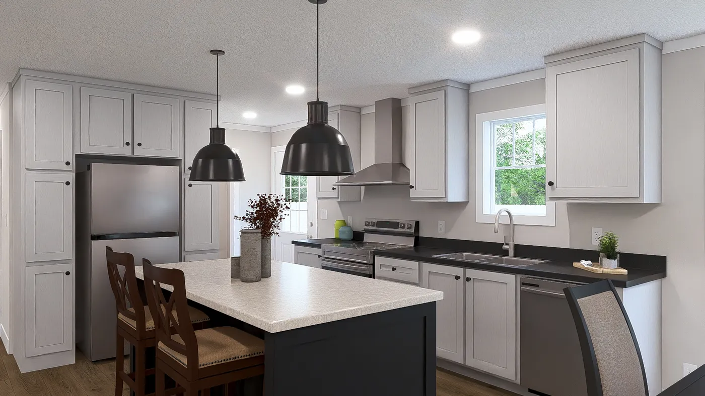 The LIMELIGHT Exterior. This Manufactured Mobile Home features 3 bedrooms and 2 baths.