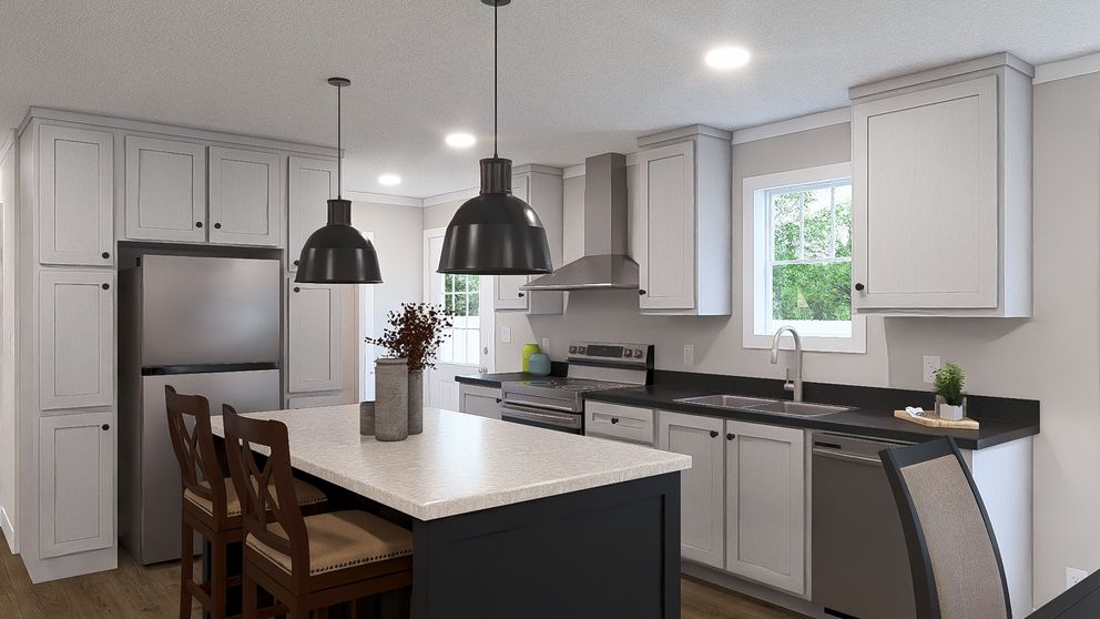 The LIMELIGHT Exterior. This Manufactured Mobile Home features 3 bedrooms and 2 baths.