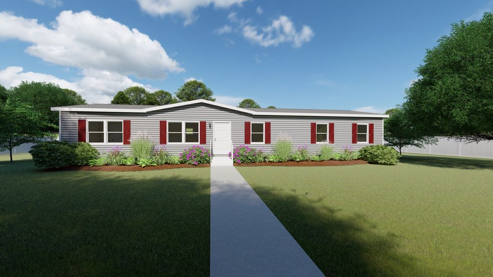 The ULTRA EXCEL 4 BR 28X68 Exterior. This Manufactured Mobile Home features 4 bedrooms and 2 baths.