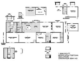 The THE CHOICE Exterior. This Manufactured Mobile Home features 4 bedrooms and 2 baths.