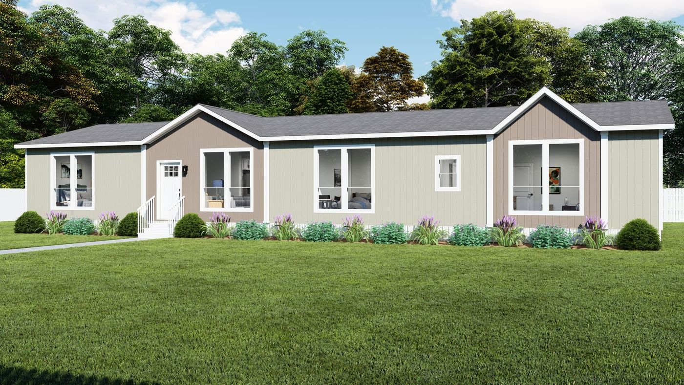 The GRAND Exterior. This Manufactured Mobile Home features 4 bedrooms and 3 baths.