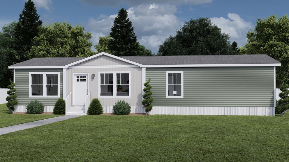 The MY GIRL Exterior. This Manufactured Mobile Home features 3 bedrooms and 2 baths.