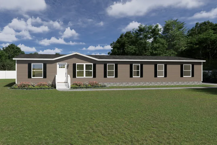The SUMMIT Exterior. This Manufactured Mobile Home features 4 bedrooms and 3 baths.