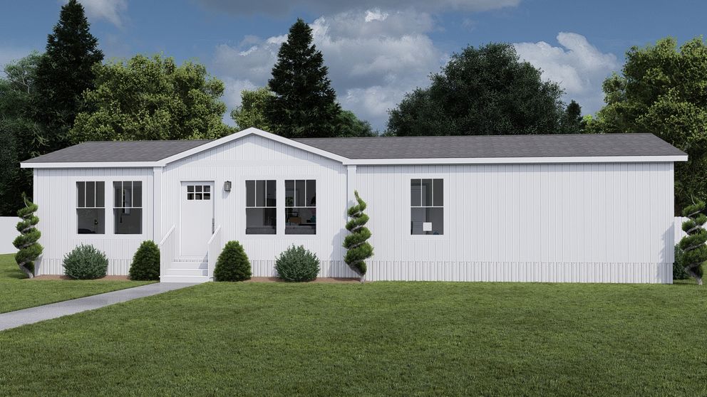 The MY GIRL Exterior. This Manufactured Mobile Home features 3 bedrooms and 2 baths.