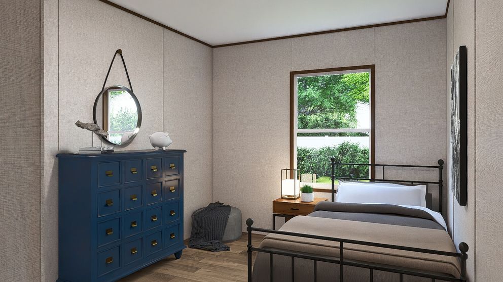 The CEDAR Exterior. This Manufactured Mobile Home features 3 bedrooms and 2 baths.