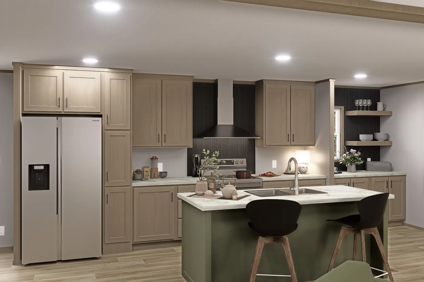 The EXPLORER Exterior. This Manufactured Mobile Home features 3 bedrooms and 2 baths.