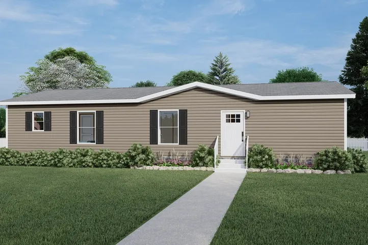 Basic - Clay. The COOK Exterior. This Manufactured Mobile Home features 3 bedrooms and 2 baths.