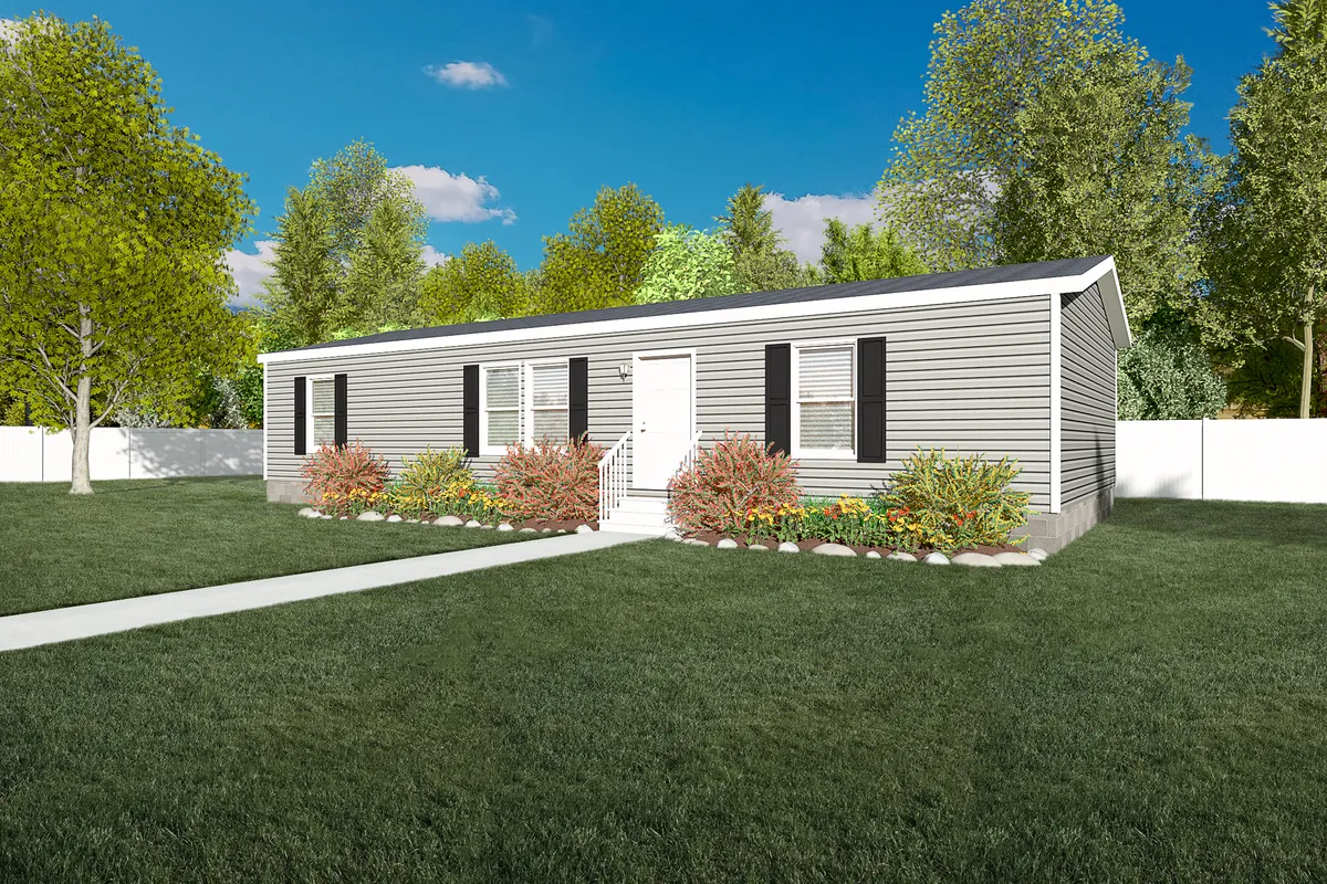 The 5224-735 THE PULSE Exterior. This Manufactured Mobile Home features 3 bedrooms and 2 baths.