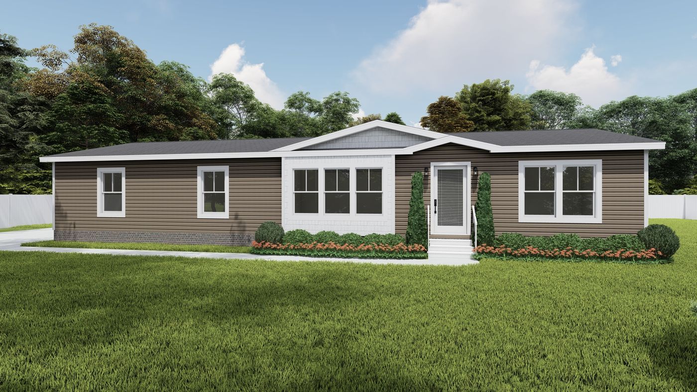 The LEGEND 327-1 MOD Exterior. This Modular Home features 3 bedrooms and 2 baths.