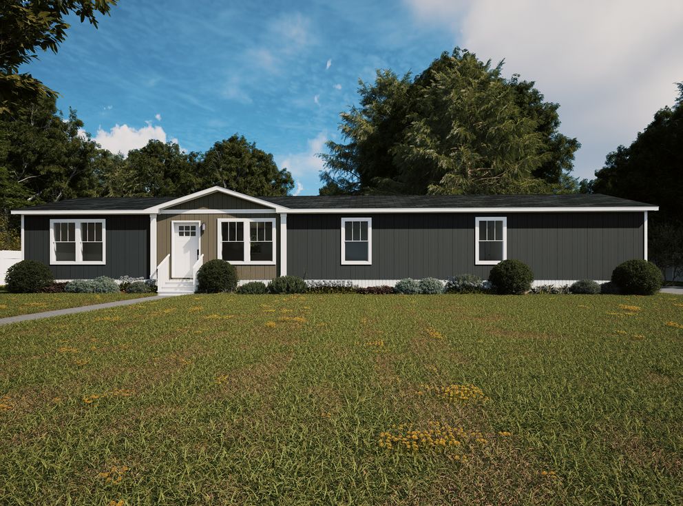 The ECHO Exterior. This Manufactured Mobile Home features 4 bedrooms and 2 baths.