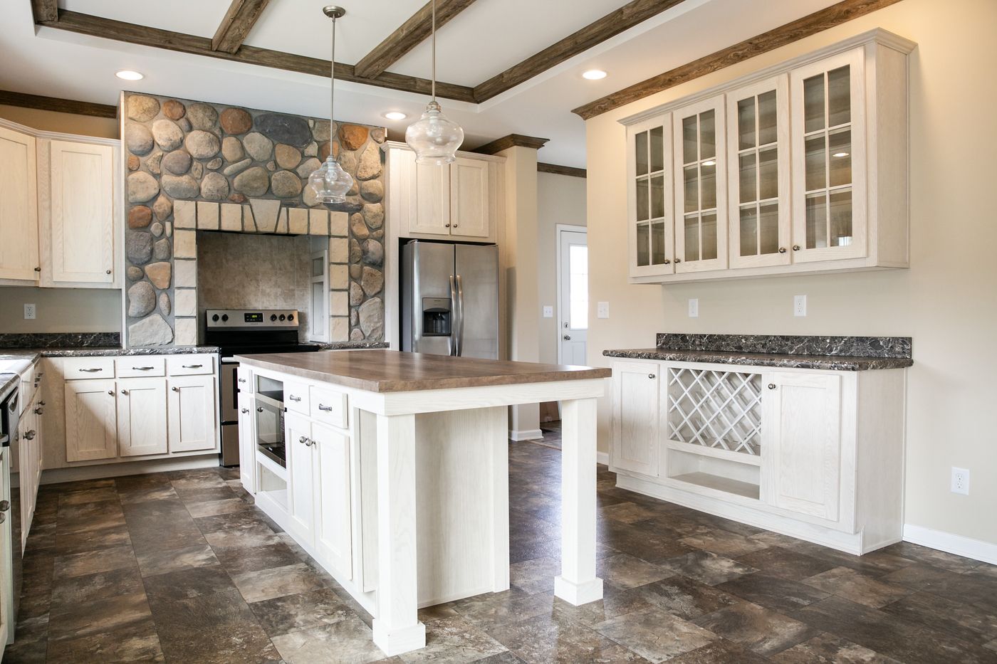 The 2483 HERITAGE Exterior. This Modular Home features 3 bedrooms and 2 baths.