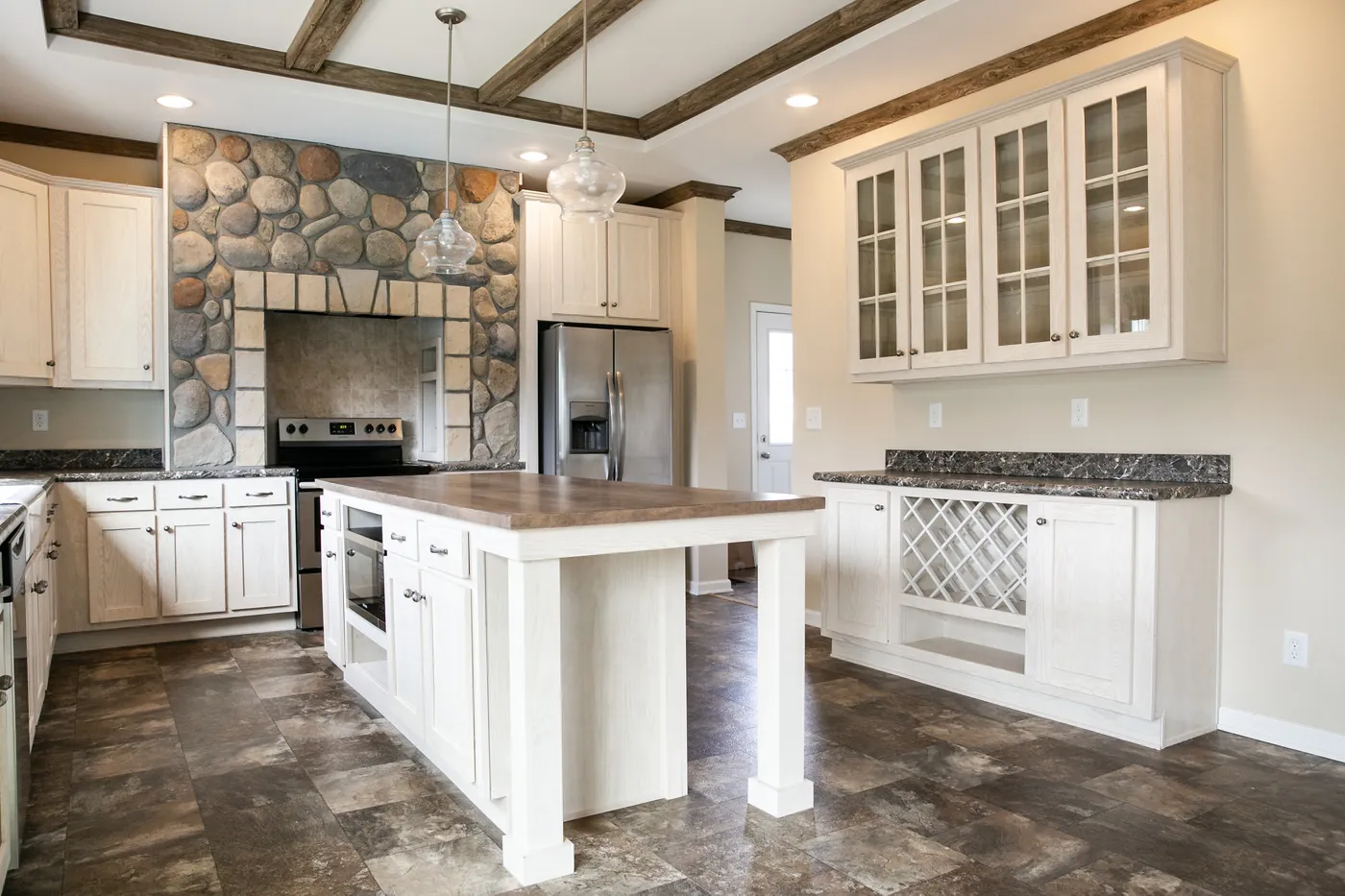 The 2483 HERITAGE Exterior. This Modular Home features 3 bedrooms and 2 baths.