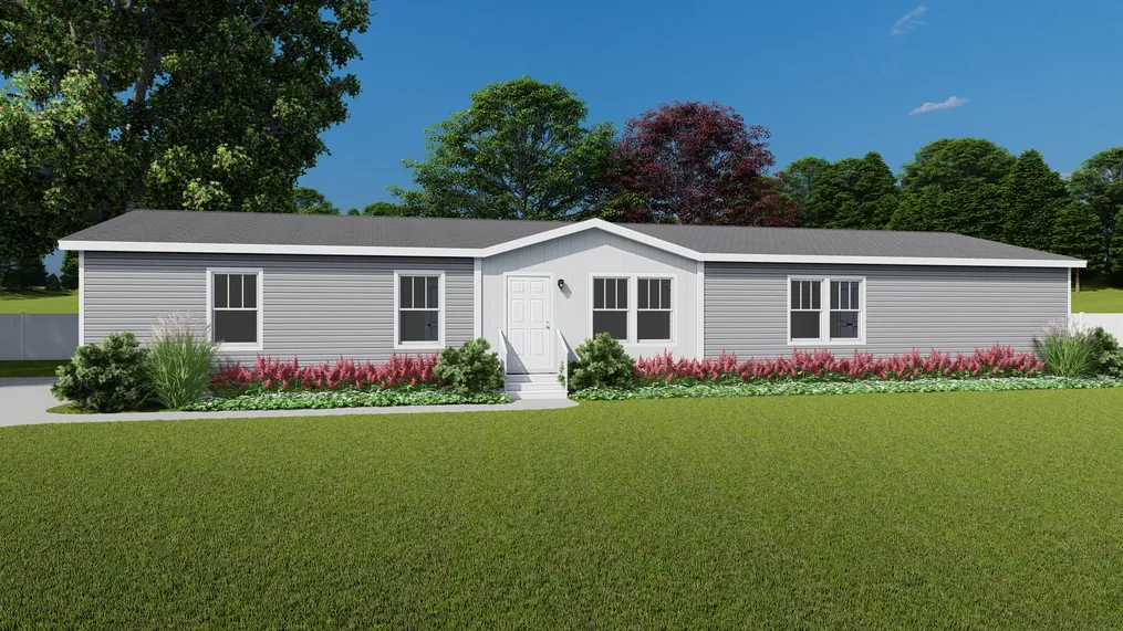 The 5430 "UWHARRIE" 7632 Exterior. This Manufactured Mobile Home features 4 bedrooms and 2 baths.