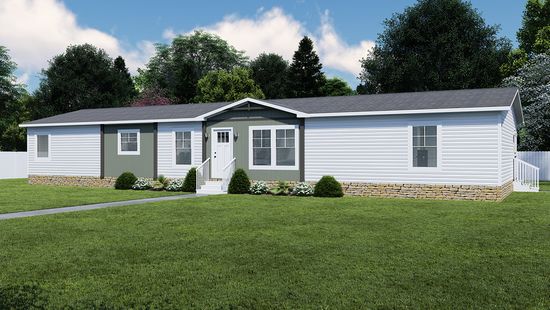 The LAYLA Exterior. This Manufactured Mobile Home features 4 bedrooms and 2 baths.