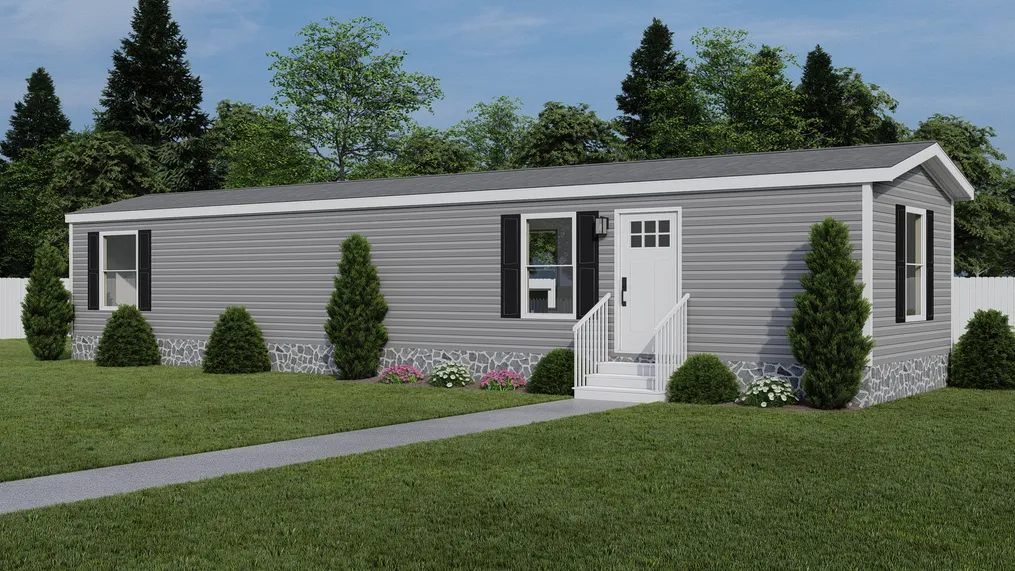 The POLO Exterior. This Manufactured Mobile Home features 2 bedrooms and 1 bath.