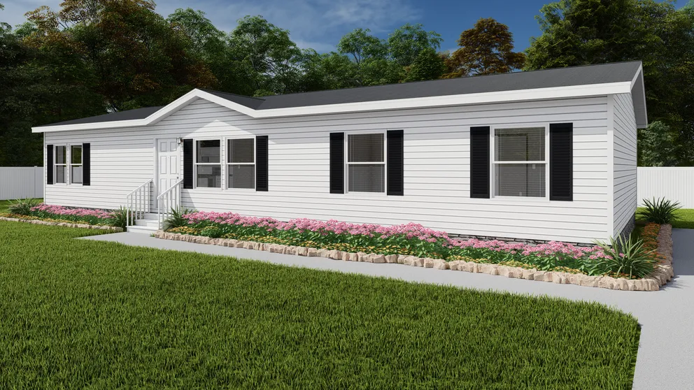 The THE SOUTHERN FARMHOUSE Exterior. This Manufactured Mobile Home features 3 bedrooms and 2 baths.