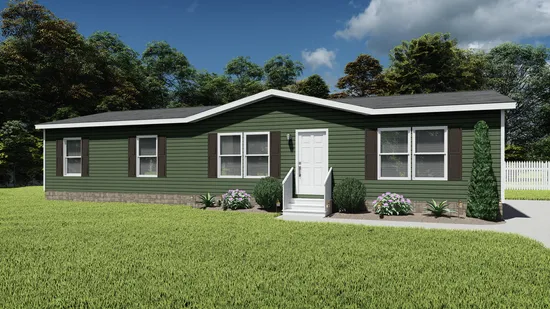 The TRADITION 56D Exterior. This Manufactured Mobile Home features 3 bedrooms and 2 baths.