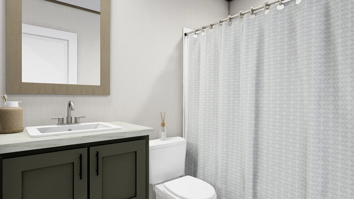The ZION Exterior. This Manufactured Mobile Home features 3 bedrooms and 2 baths.