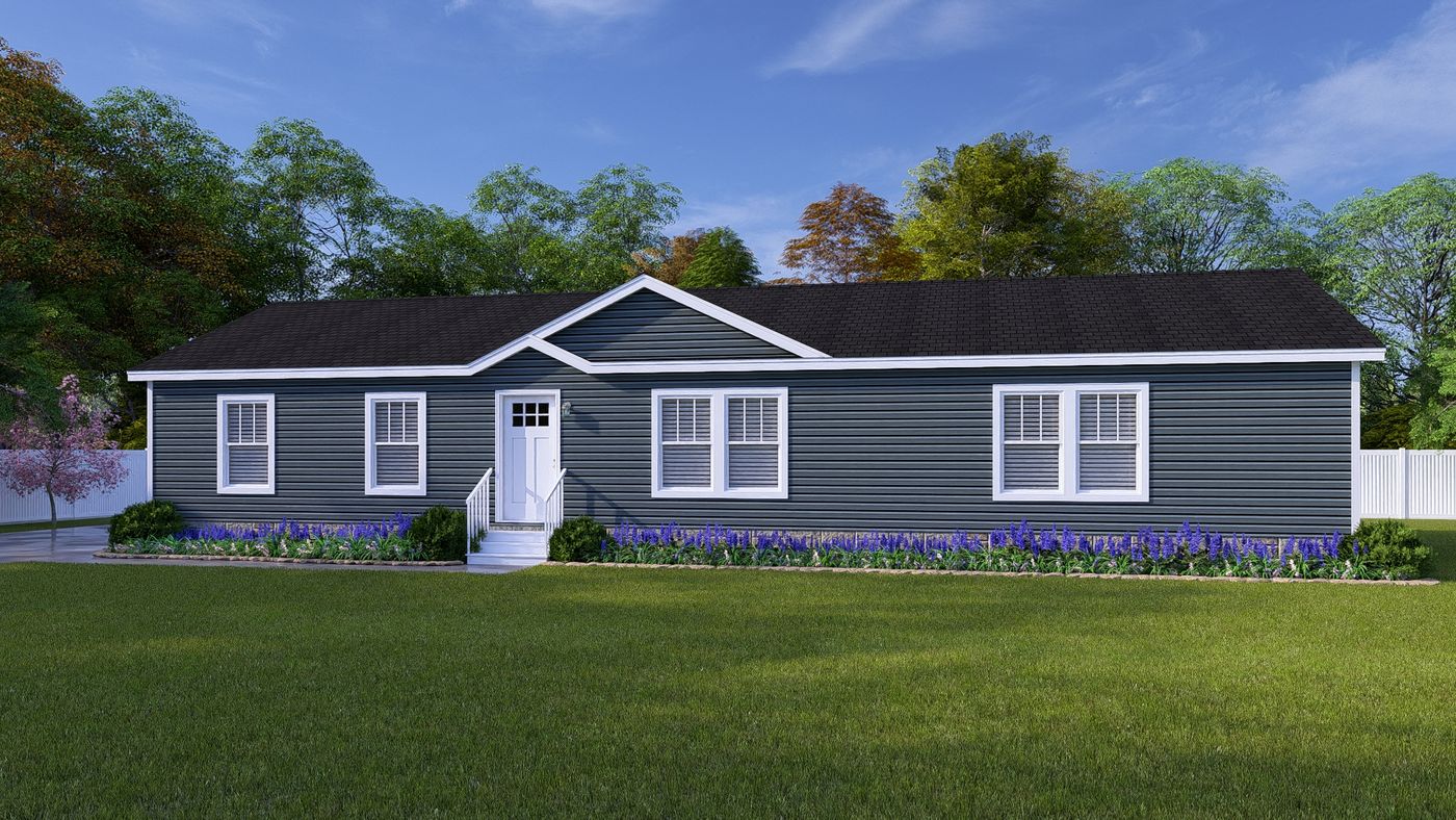 The TOMPKINS BLVD/6428-MS029-1 SEC Exterior. This Manufactured Mobile Home features 3 bedrooms and 2 baths.