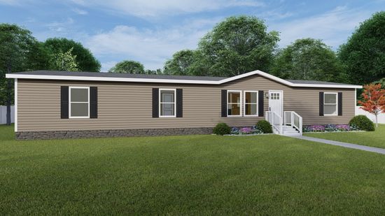 The MOROCCO Exterior. This Manufactured Mobile Home features 4 bedrooms and 2 baths.