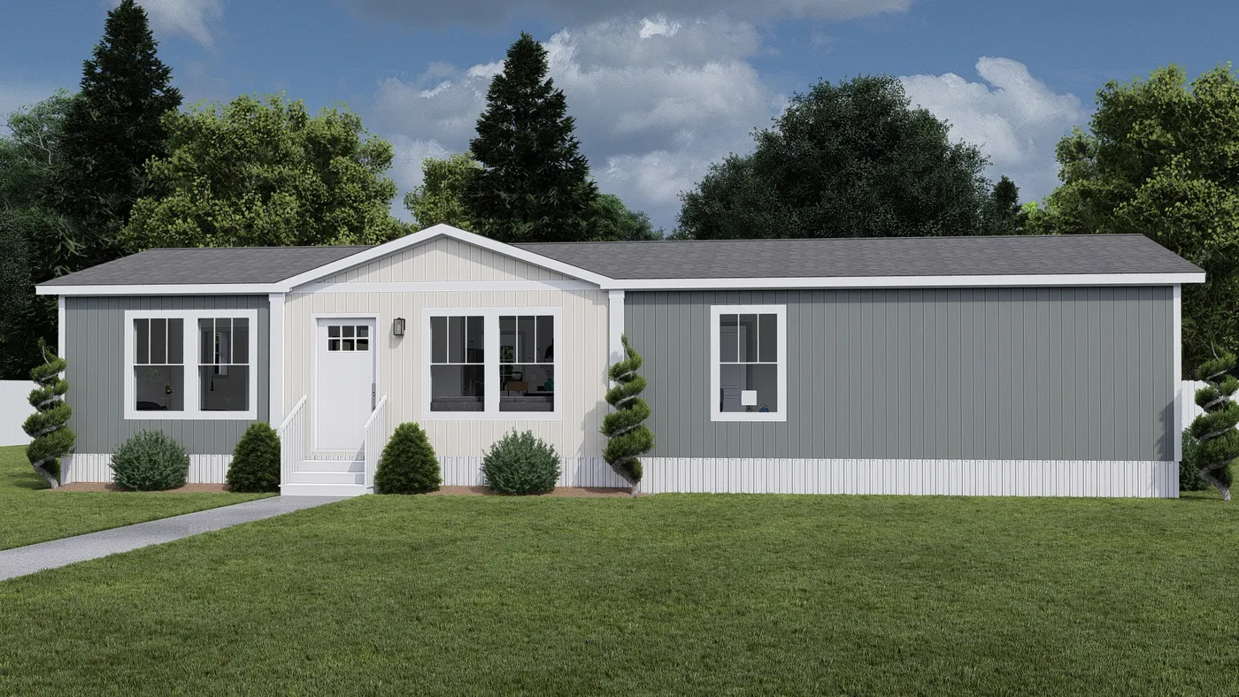 The MY GIRL Exterior. This Manufactured Mobile Home features 3 bedrooms and 2 baths.