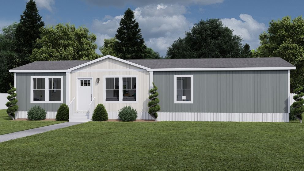 The MY GIRL Exterior. This Manufactured Mobile Home features 3 bedrooms and 2 baths.