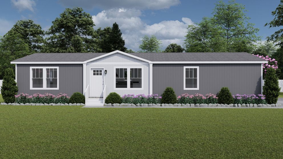 The BROWN EYED GIRL Exterior. This Manufactured Mobile Home features 4 bedrooms and 2 baths.