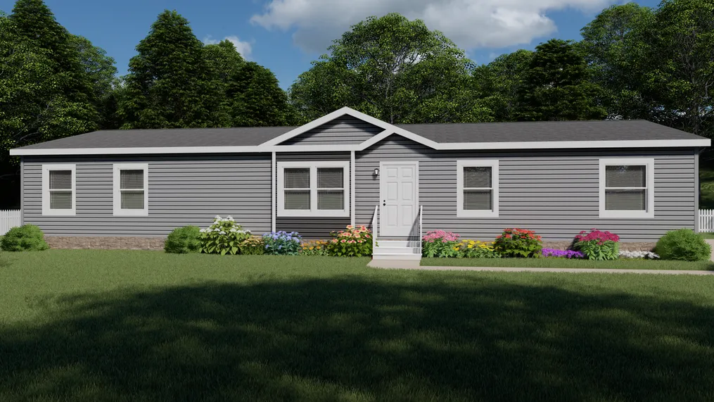 The CASCADE Exterior. This Home features 4 bedrooms and 2 baths.
