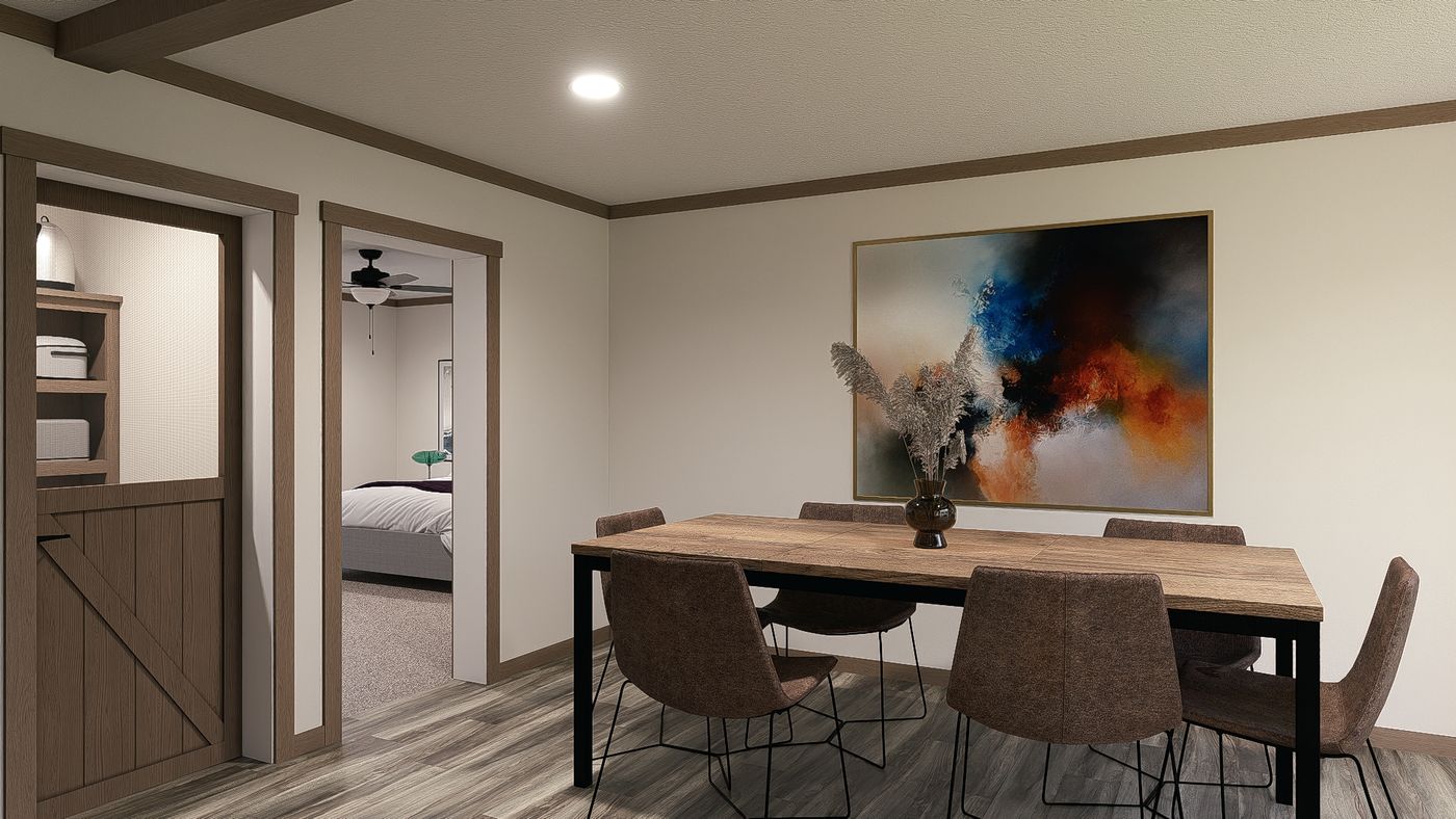 The NELLIE ELITE Exterior. This Manufactured Mobile Home features 4 bedrooms and 2 baths.