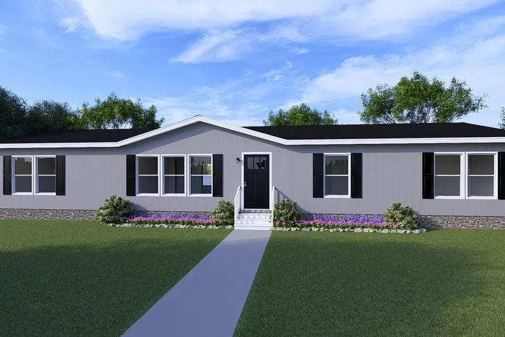 The EMPOWER Exterior in Flint. This Manufactured Mobile Home features 4 bedrooms and 2 baths.