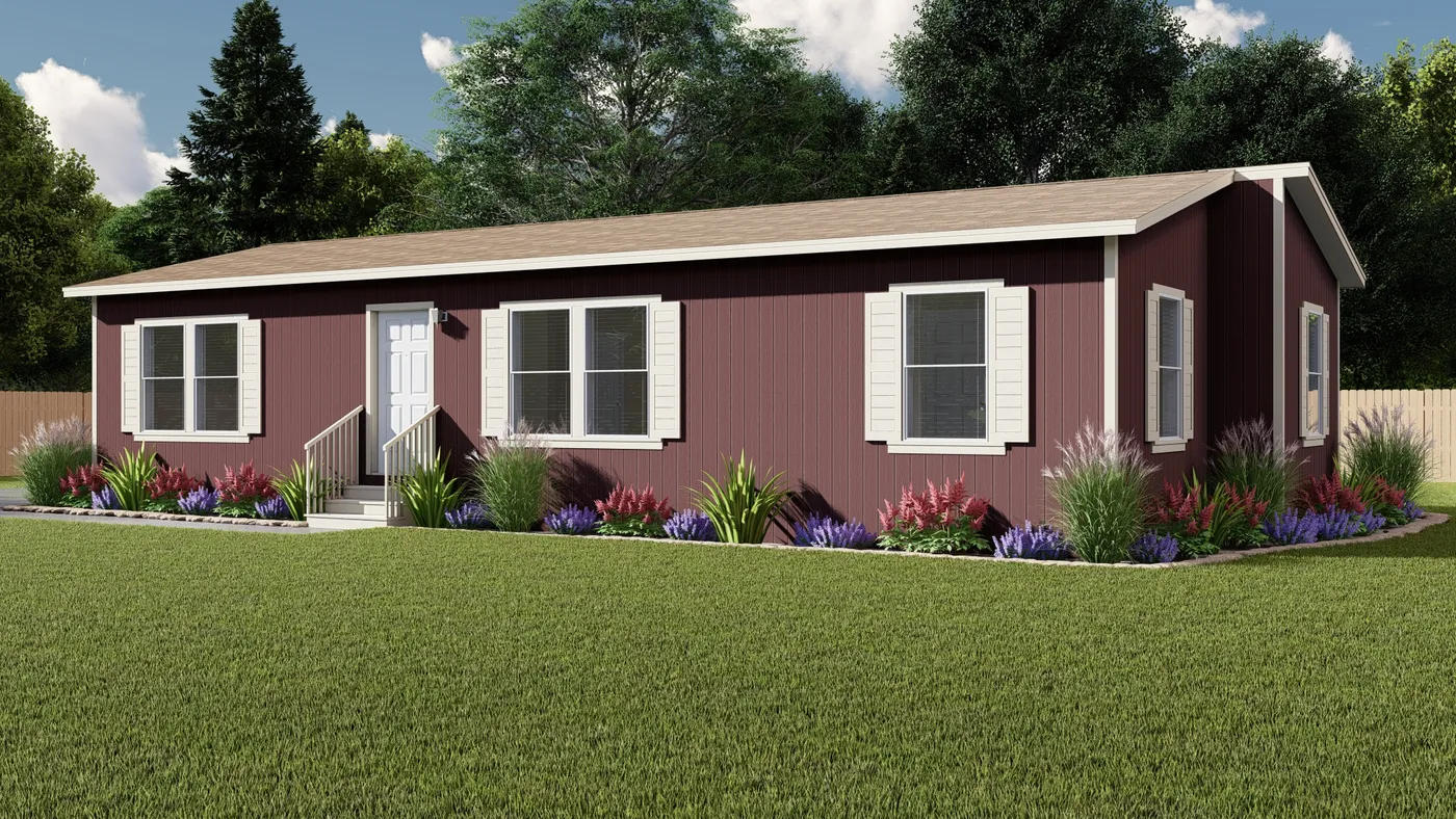 The FAIRPOINT 24523K Exterior. This Manufactured Mobile Home features 3 bedrooms and 2 baths.