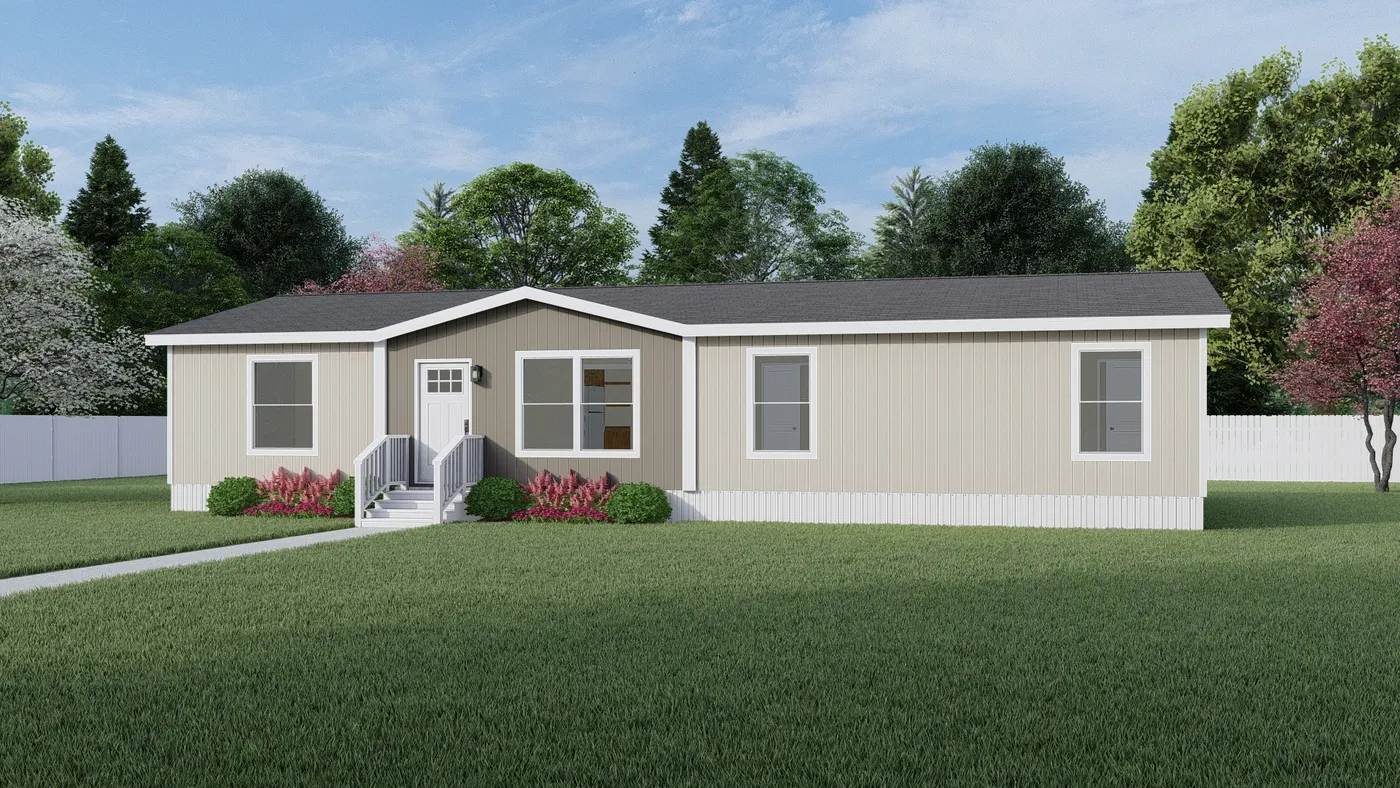 Colonial - Stonehenge. The BOONE Exterior. This Manufactured Mobile Home features 4 bedrooms and 2 baths.