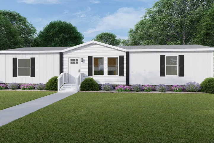 The RIO Exterior. This Manufactured Mobile Home features 3 bedrooms and 2 baths.
