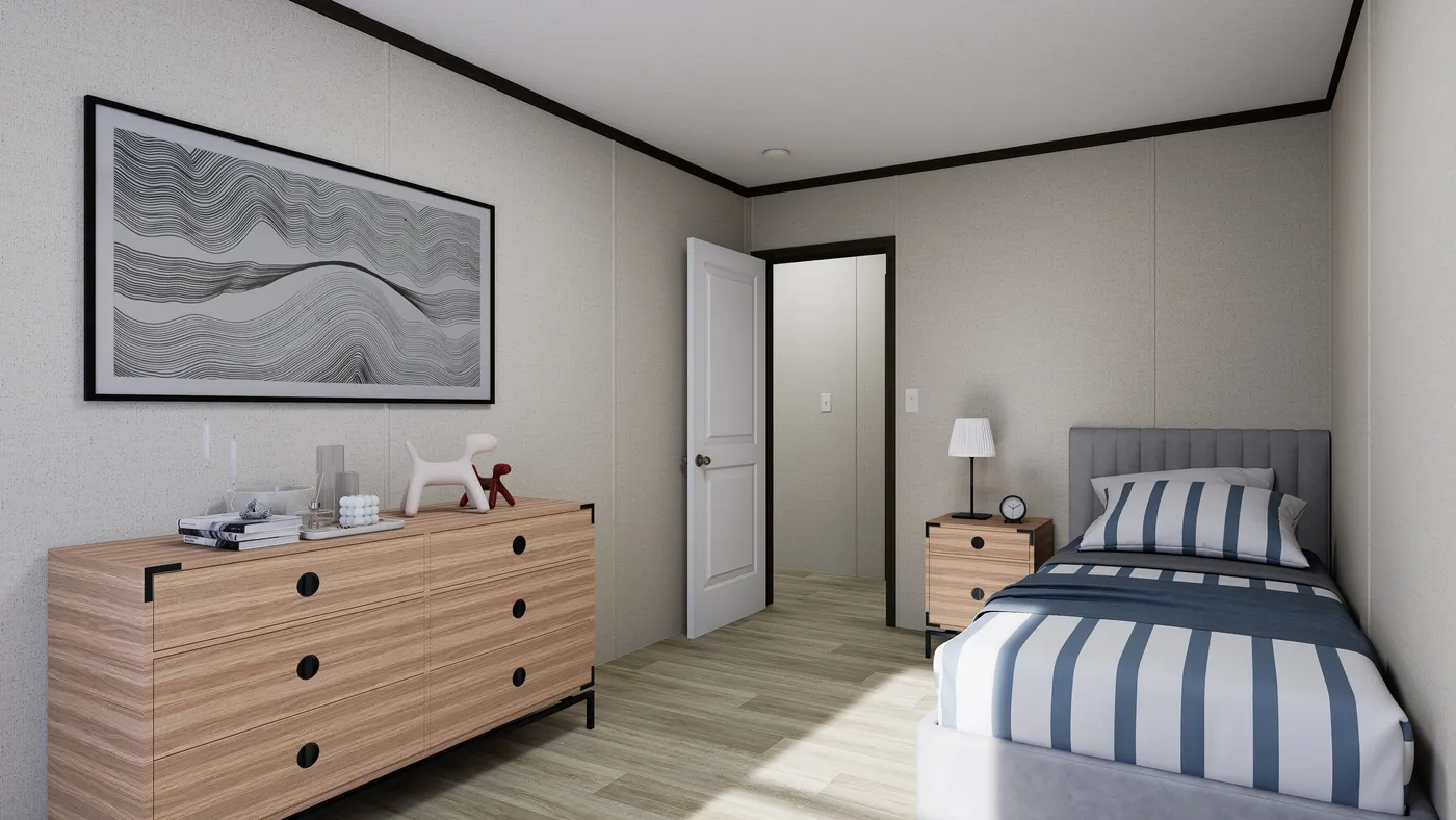 The THE FLOURISH Exterior. This Manufactured Mobile Home features 3 bedrooms and 2 baths.